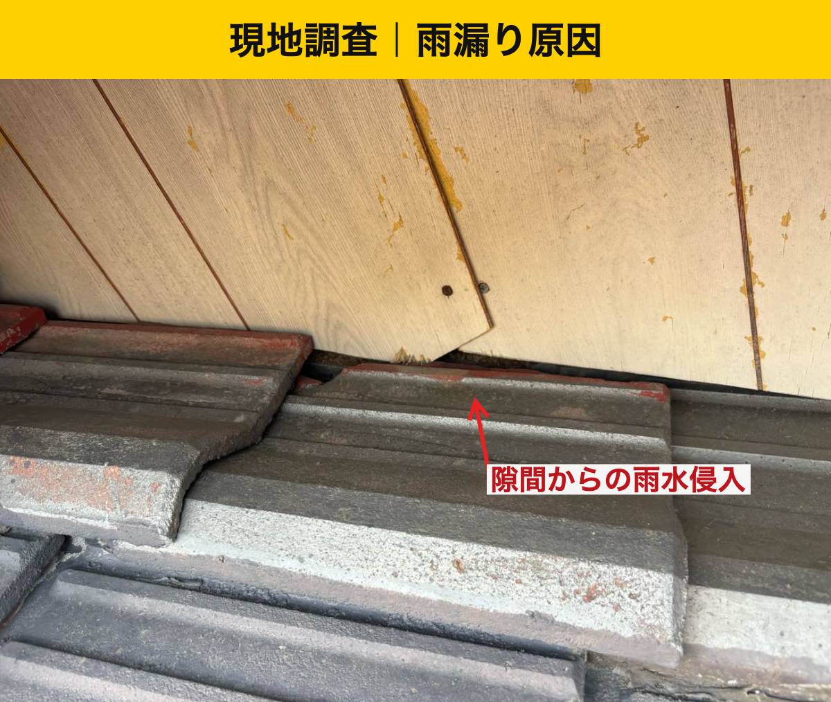 壁際や屋根の端は、平らな面より気を配りたい場所