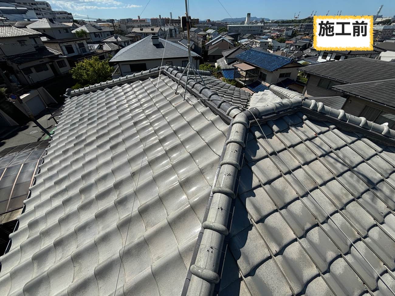 太宰府市で施工した葺き替え工事