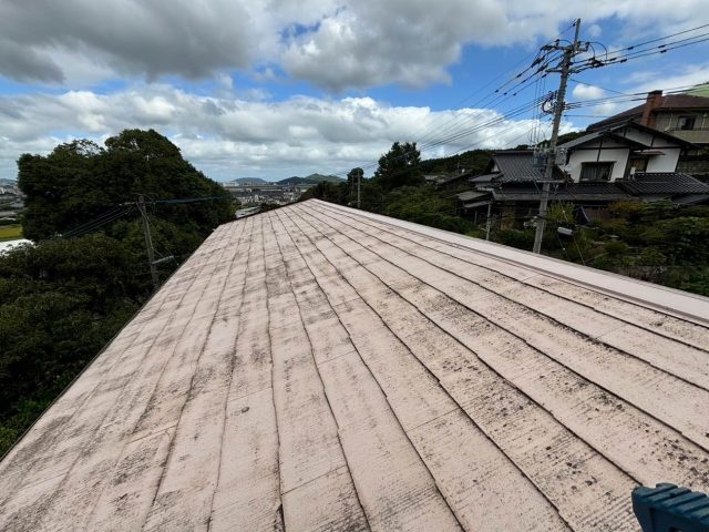 小郡市で調査したスレート屋根