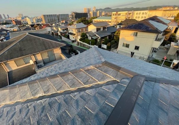 筑紫野市の屋根葺き替え工事