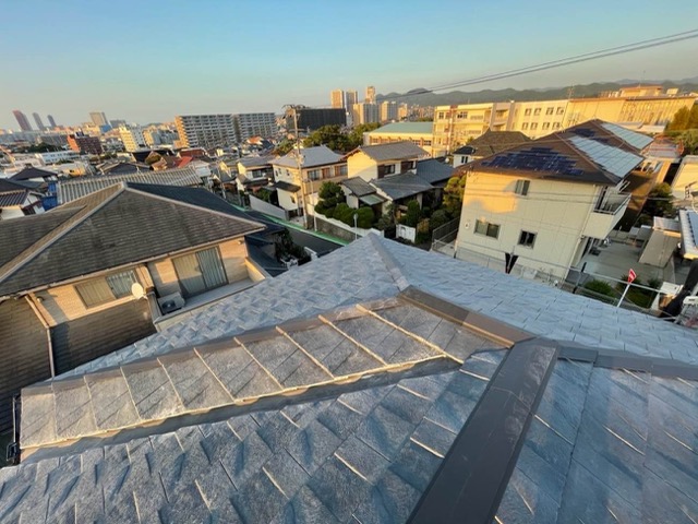 筑紫野市の屋根葺き替え工事