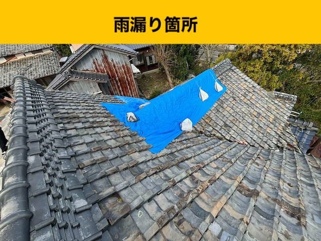 瓦屋根の雨漏り箇所