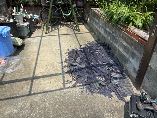 廃材の回収と最終確認