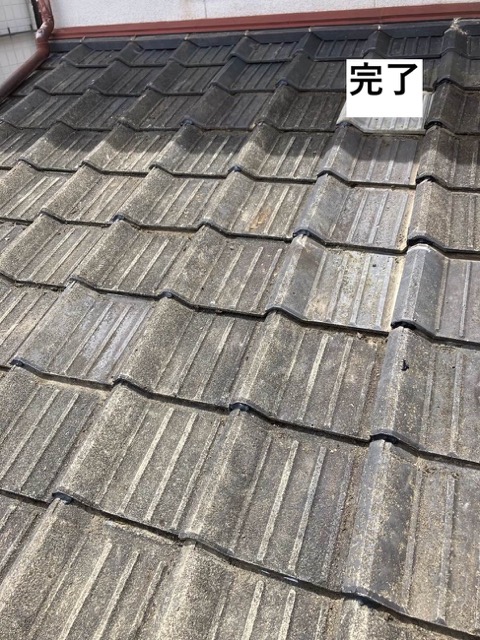 太宰府市の屋根葺き直し工事、施工事例