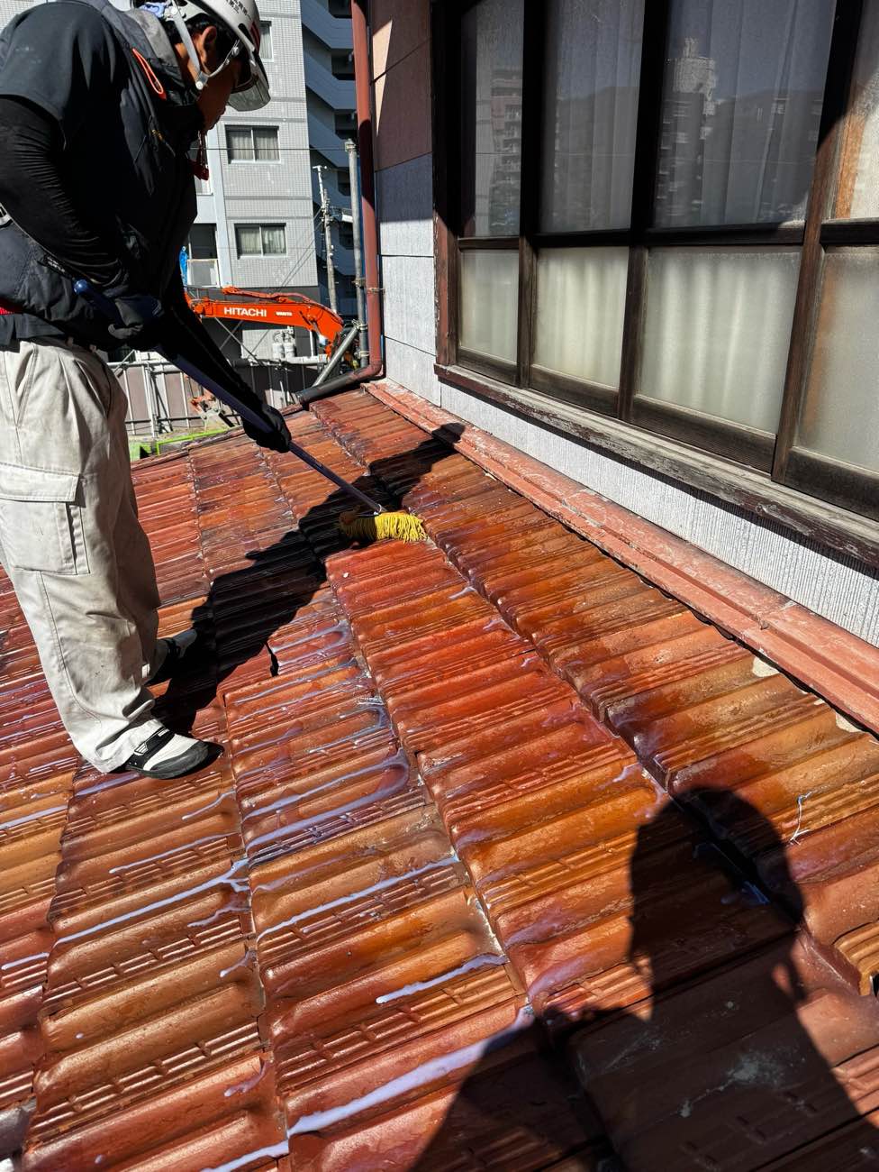 屋根清掃と下処理