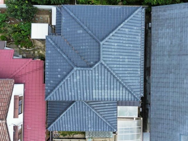 筑紫野市で屋根のドローン調査