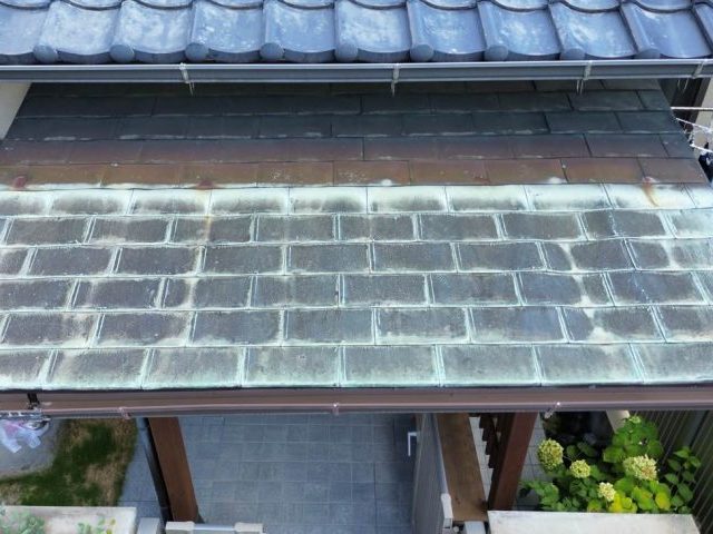 筑紫野市の色褪せが激しい屋根