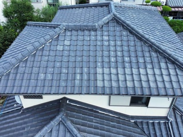 筑紫野市で調査した瓦屋根