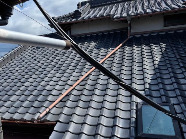 小郡市で雨漏りした瓦屋根