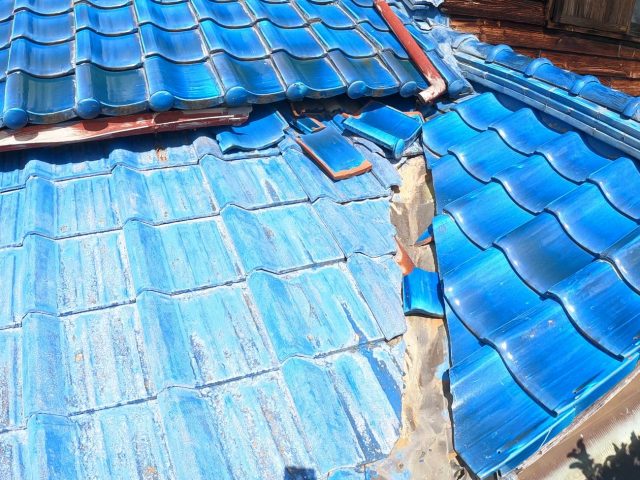 小郡市の劣化が激しい谷板金