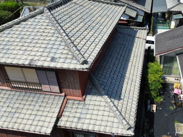 柳川市で屋根の調査を実施した空き家