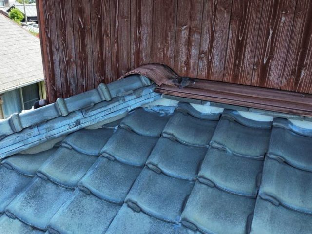柳川市の屋根漆喰の経年劣化