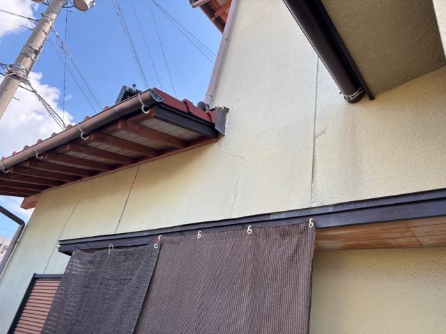 筑紫野市で雨漏り調査をした外壁