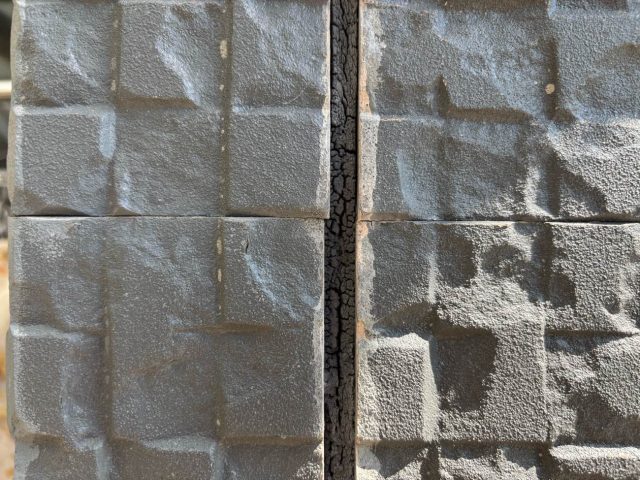 糸島市の外壁コーキングのひび割れ