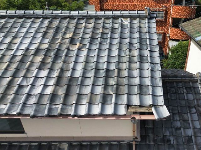 小郡市の劣化した瓦屋根