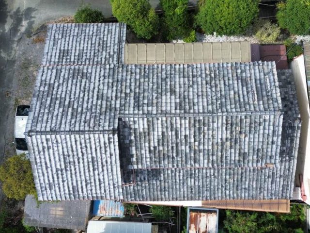 小郡市の屋根のドローン調査