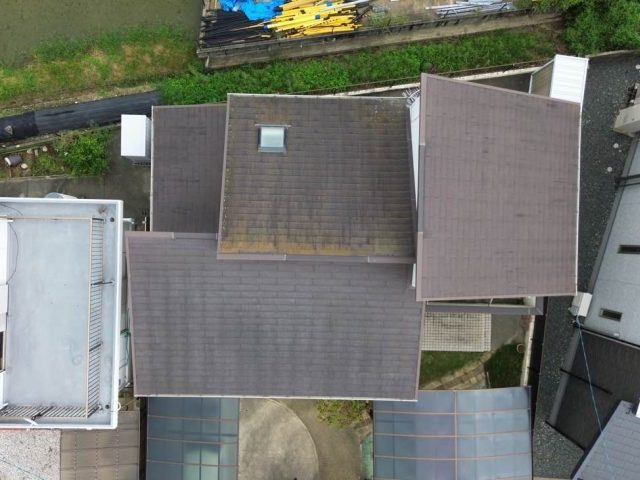 筑紫野市の屋根調査ドローン写真