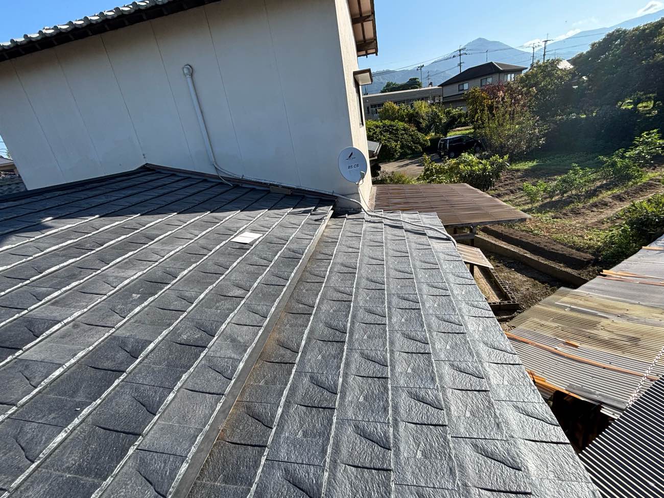 太宰府市の屋根葺き替え工事、ルーガ