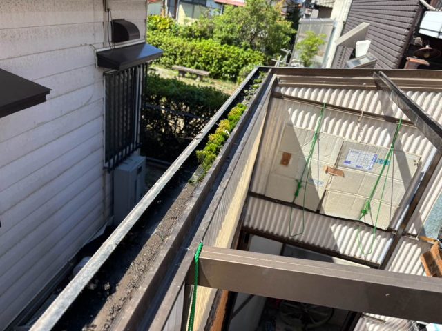 太宰府市で既存波板を撤去