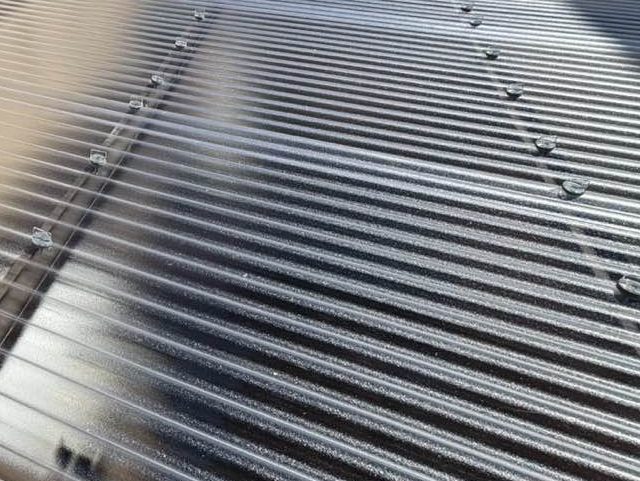 太宰府市で新しく交換されたポリカ製波板