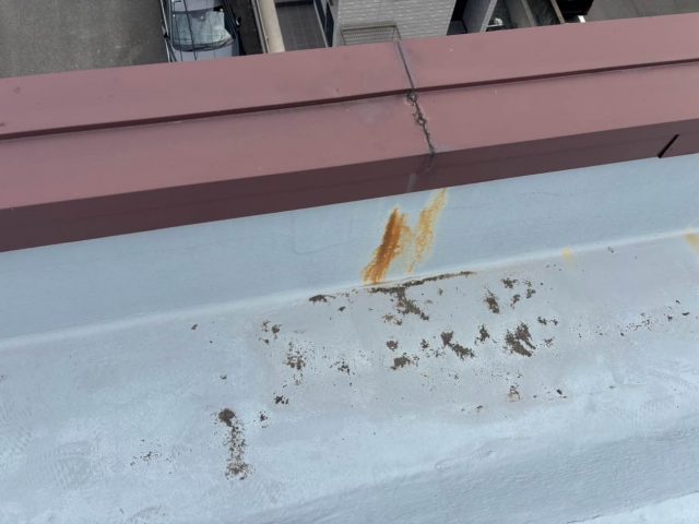 小郡市のアパート屋上の防水が劣化