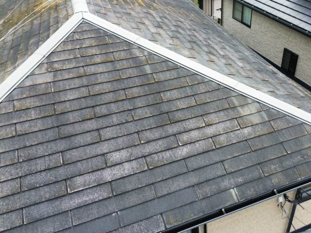 小郡市の色褪せが激しいスレート