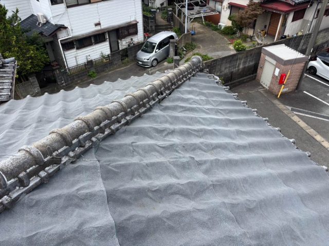 筑紫野市でシート施工で雨漏り修理完了