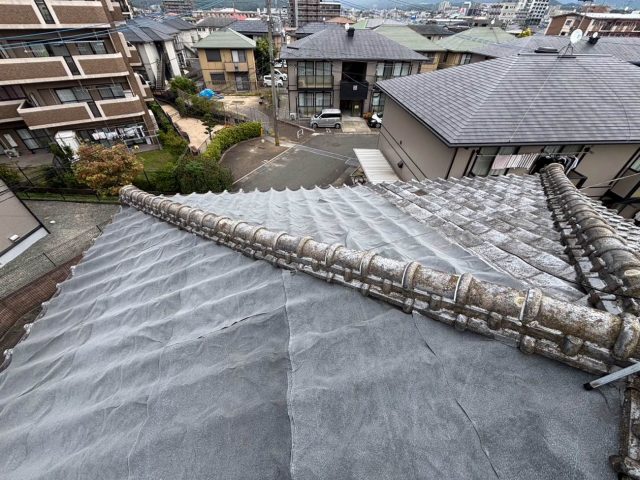 筑紫野市で防水シートを施工