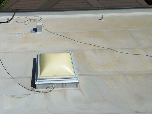 太宰府市で変色した屋上