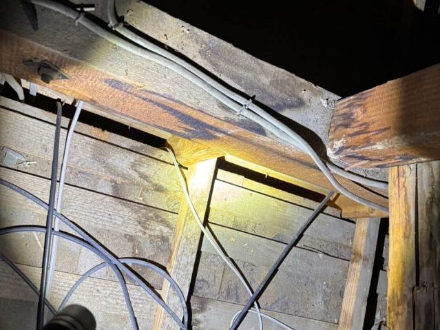 古賀市で屋根内部の腐食を確認