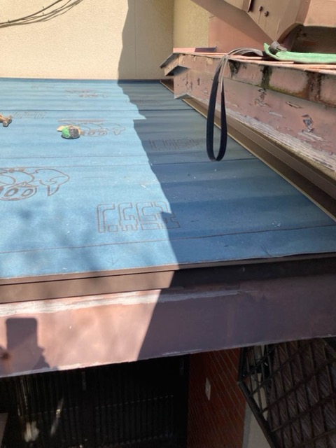 福岡市太宰府市の防水シート施工