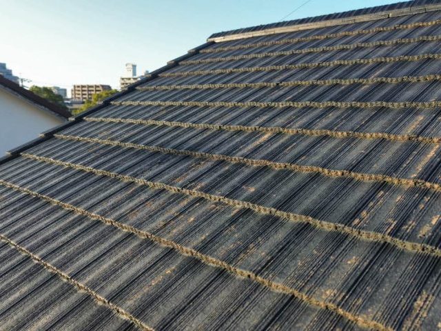 太宰府市の劣化した瓦屋根
