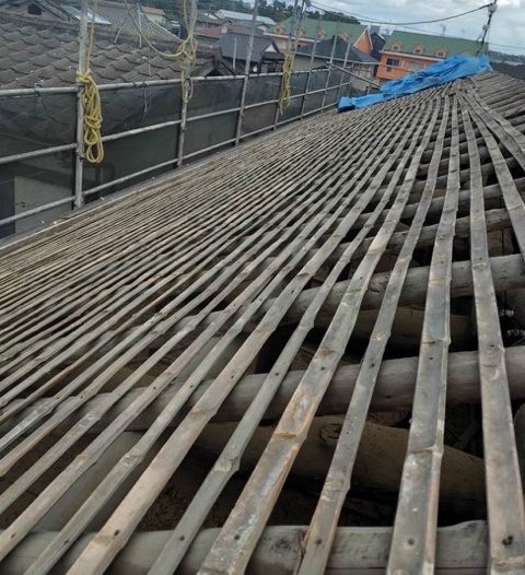 筑紫野市の屋根撤去、土の撤去