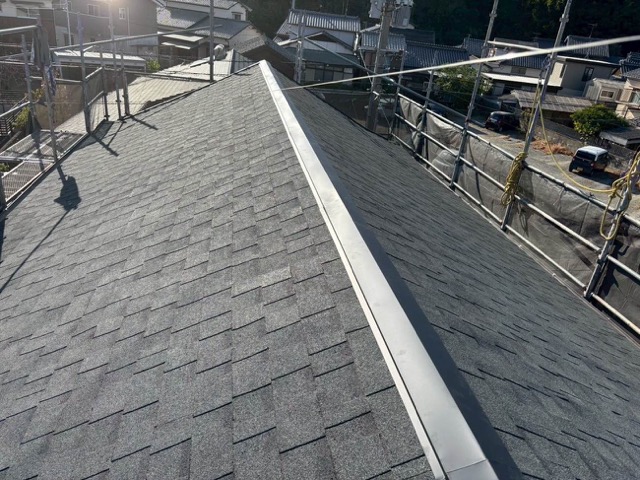 筑紫野市の屋根葺き替え工事、完了