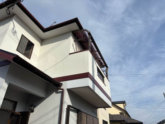 小郡市のベランダ屋根を調査した住宅