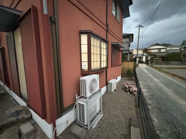 筑紫野市での外壁調査の状況