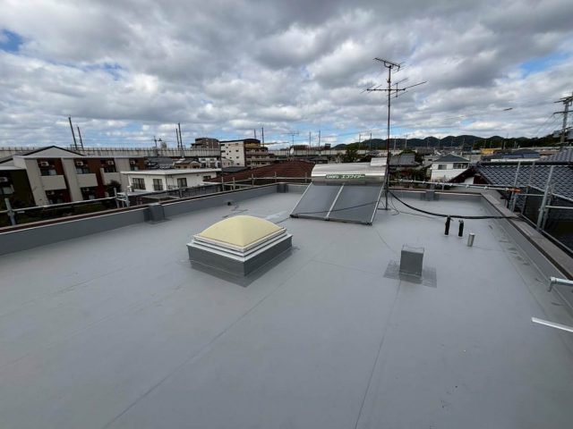 太宰府市の屋上ウレタン塗膜防水完了