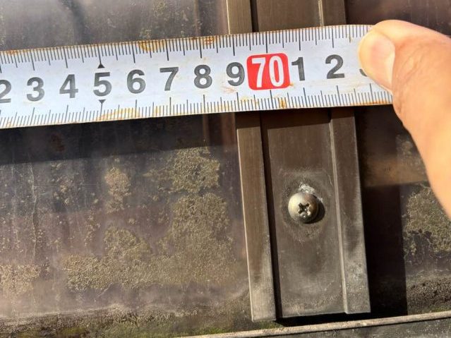 小郡市のカーポート修理に伴う計測