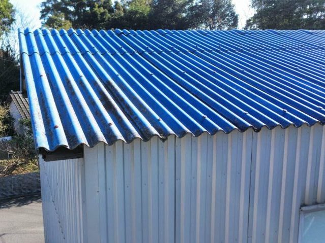 太宰府市で調査した商店の倉庫の屋根