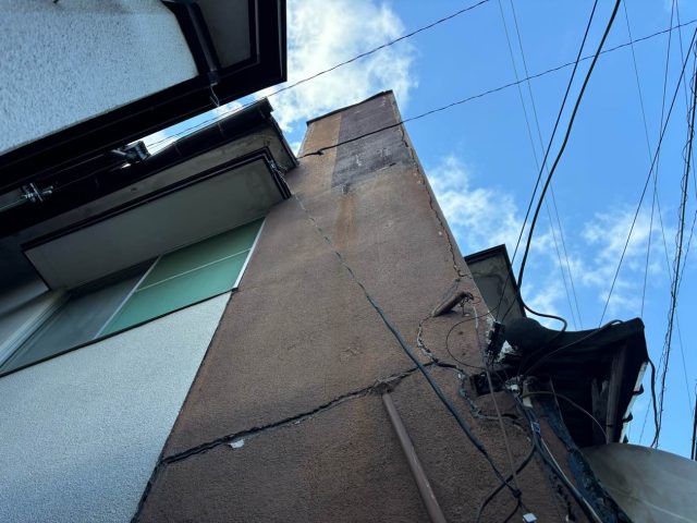 筑紫野市の調査で確認した外壁の劣化