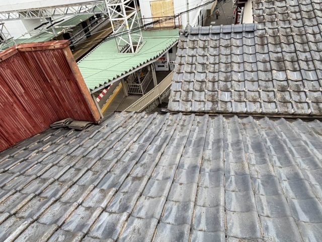 筑紫野市で調査した瓦屋根