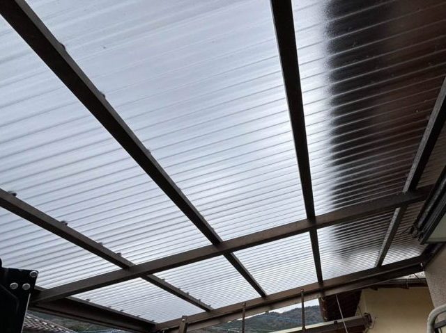 太宰府市で交換した新しい波板