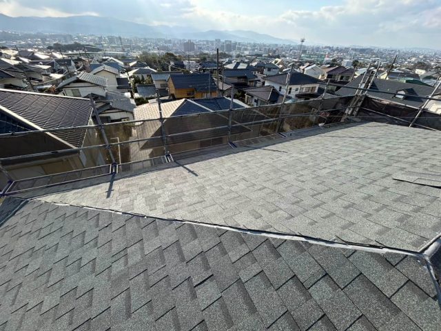 【太宰府市】オークリッジスーパー採用の屋根カバー工法｜豪雨による雨漏りを改善