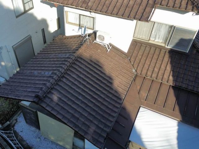 筑紫野市で瓦屋根を調査