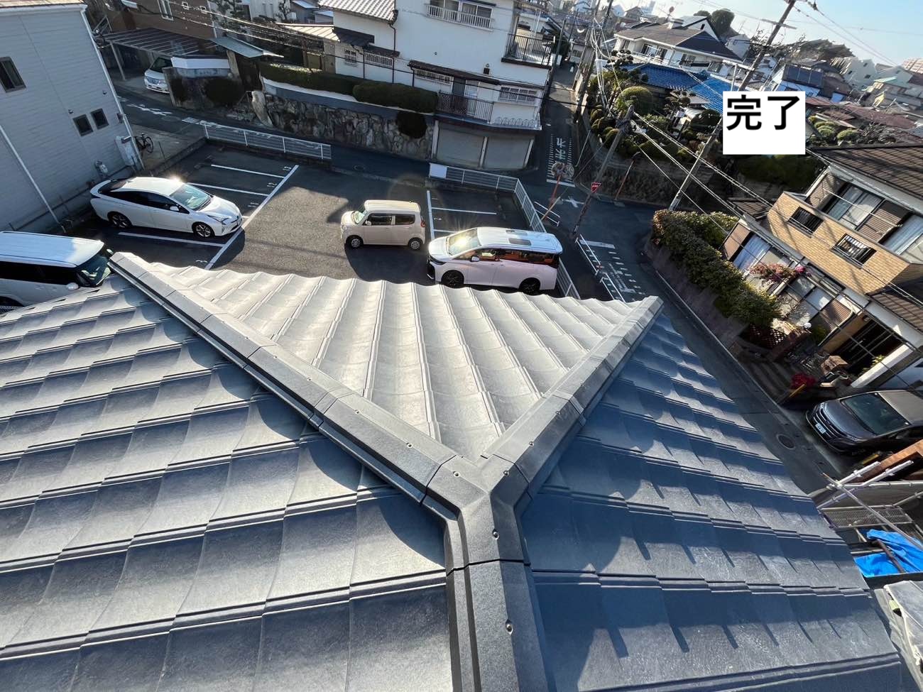 ルーガ雅を採用した葺き替え工事