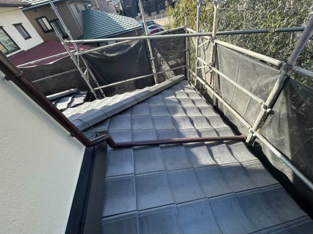筑紫野市の葺き替え工事でルーガ雅の施工