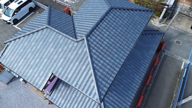 太宰府市の屋根工事、瓦屋根、葺き替え