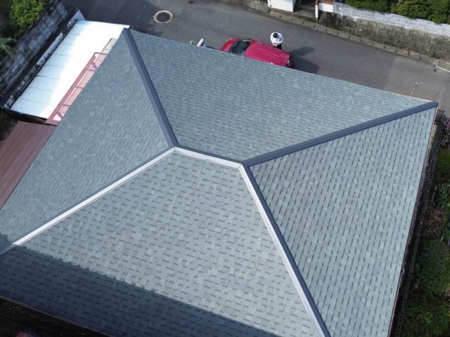 小郡市でオークリッジスーパーによる葺き替え工事完了