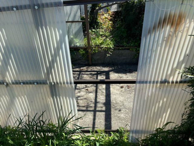 太宰府市のカーポート波板の破損