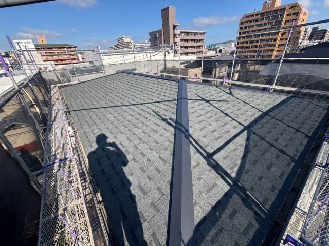 太宰府市で屋根カバー工法完了